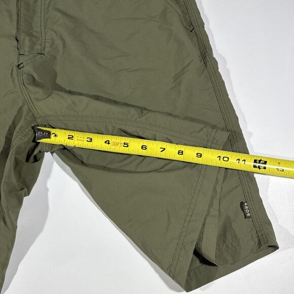 HOWLER BROS Ripstop Olive Green Nylon Shorts Pockets Men Size 36 - Picture 7 of 9